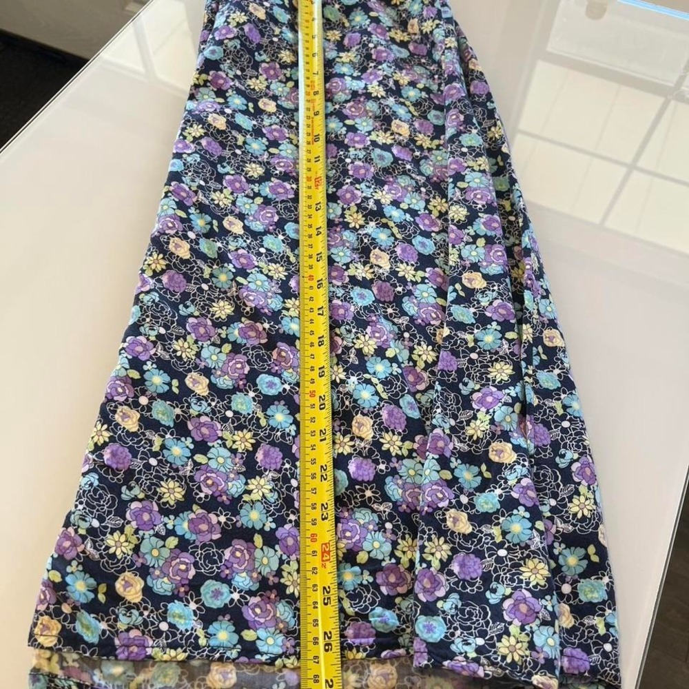 VTG blue floral skirt‎ womens size 12 - Picture 8 of 8
